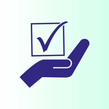 basit oylama vektör simgesi