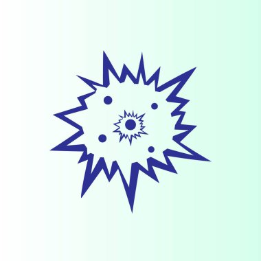 Düz patlama simgesi 