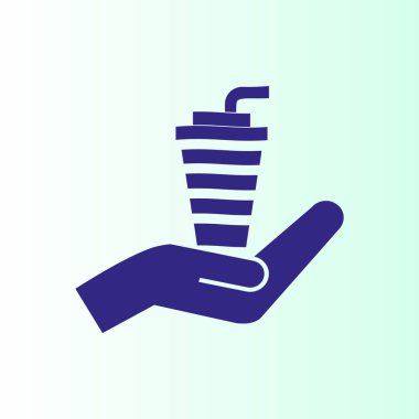 bir saman vektör simgesi ile Kupası