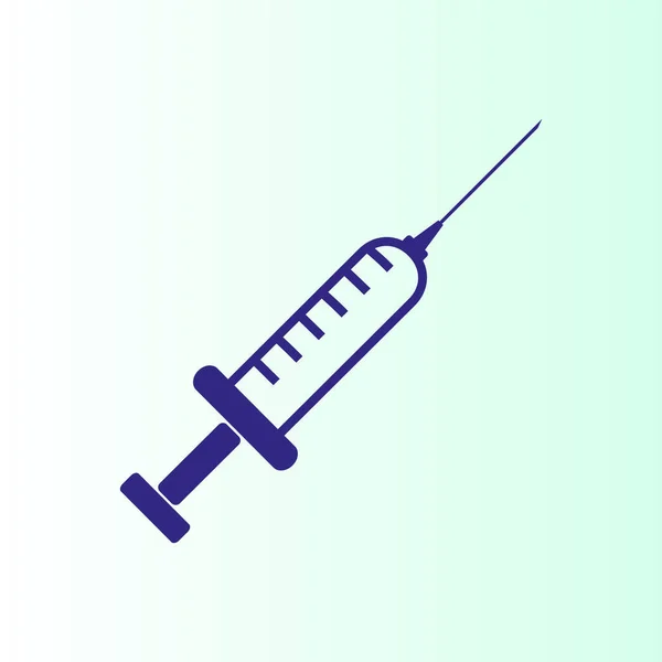 Hypodermic Syringe Vector Icon — Stock Vector