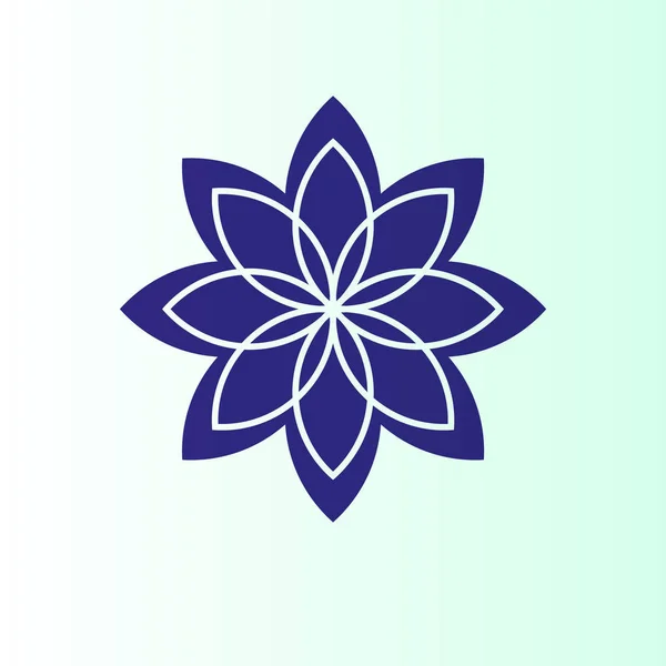 シンプルな花ベクター アイコン — ストックベクタ