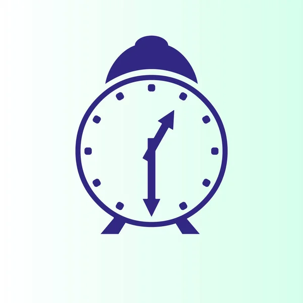 Simple Alarma Reloj Vector Ilustración — Vector de stock