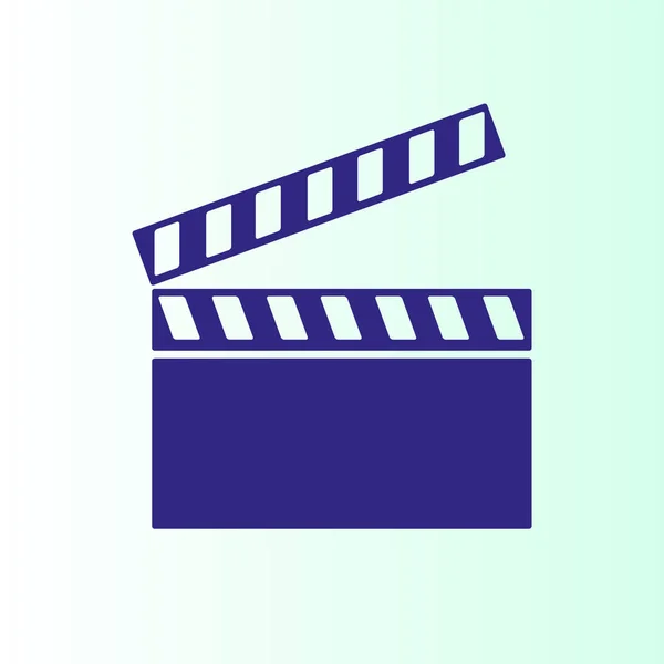 Video Icona Cinema Segno Vettoriale Illustrazione — Vettoriale Stock