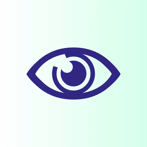 単純な目の記号アイコン — ストックベクタ