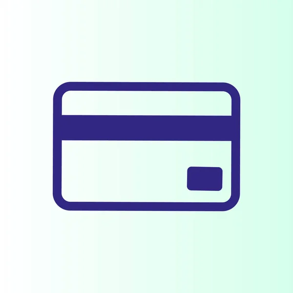 Plastic Card Vector Icon — Stock Vector
