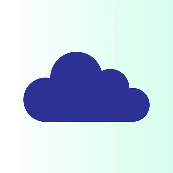 Semplice Icona Vettoriale Cloud — Vettoriale Stock