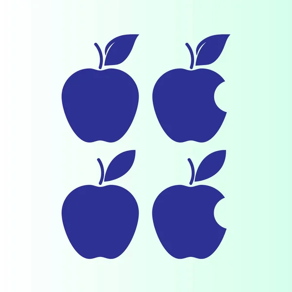 Conjunto de ícones da Apple —  Vetores de Stock