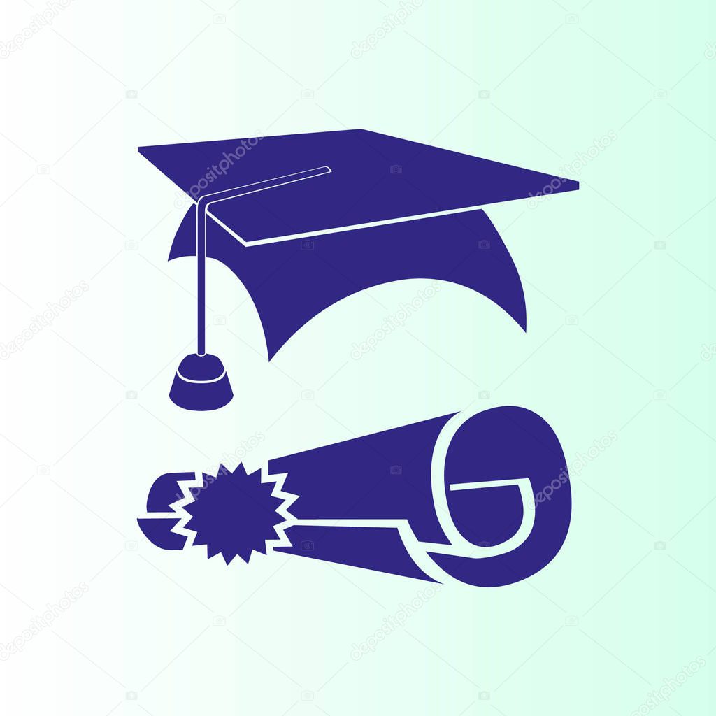 education license vector icon