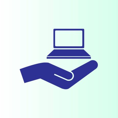 Basit bilgisayar vektör simgesi