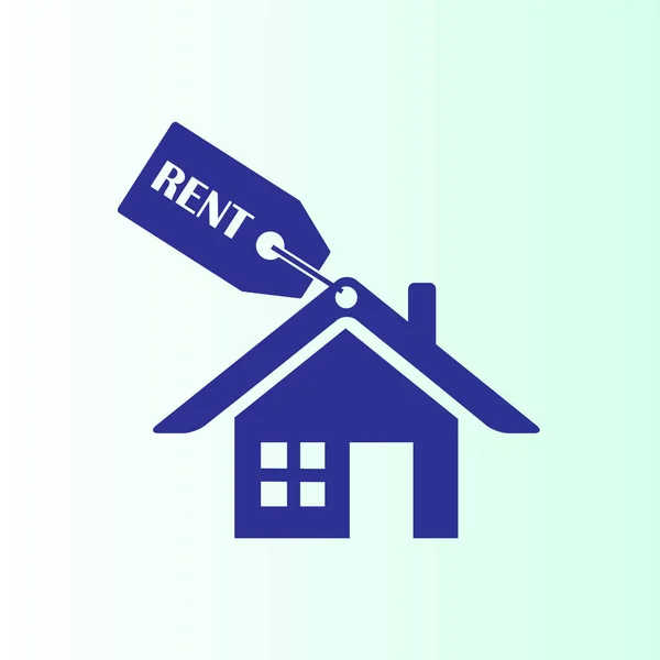 House Rent Web Icon Vector Illustration — Stock Vector