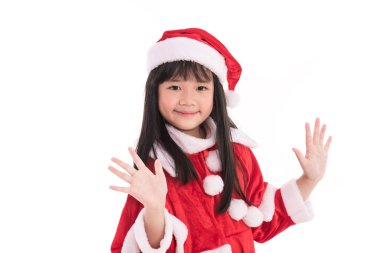 Noel, küçük Asyalı kız