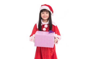 Noel, küçük Asyalı kız