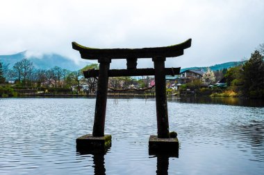 Japonya'da Yufuin bahar toplayan 