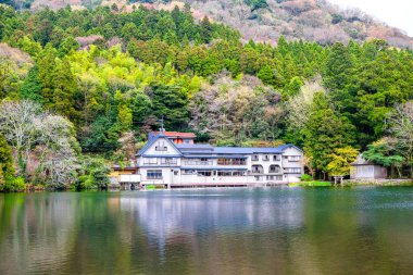 Japonya'da Yufuin bahar toplayan 