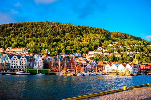 ノルウェーのベルゲン市の風景 — ストック写真
