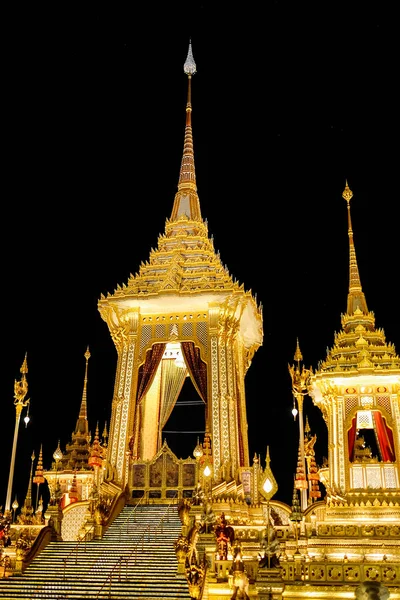 Il Crematorio Reale per S.M. Re Bhumibol Adulyadej a Bangkok Thailandia — Foto Stock