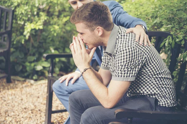 Killar Som Delar Livsproblem Stöder Alltid Bästa Vänner Vänner Som — Stockfoto