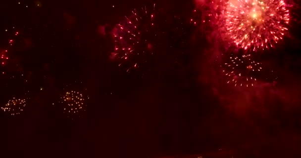 Fogos Artifício Celebram Aniversário Feliz Ano Novo 2020 Julho Festival — Vídeo de Stock