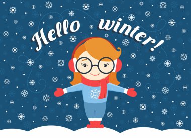 Kız kar tanesi ve metin 