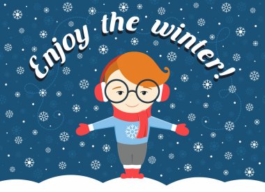 Uçan Kar tanesi ve metin altında 