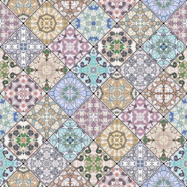 Patchwork soyut desenler