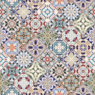 Patchwork soyut desenler