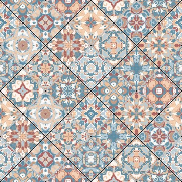 Patrones abstractos patchwork — Vector de stock