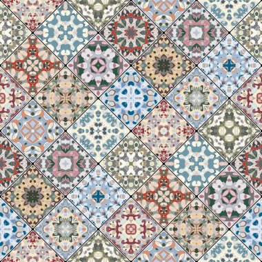 Pembe ve yeşil soyut desenler