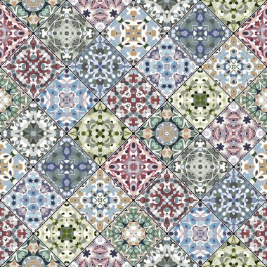 Pembe ve yeşil soyut desenler