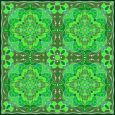 Parlak yeşil mendil