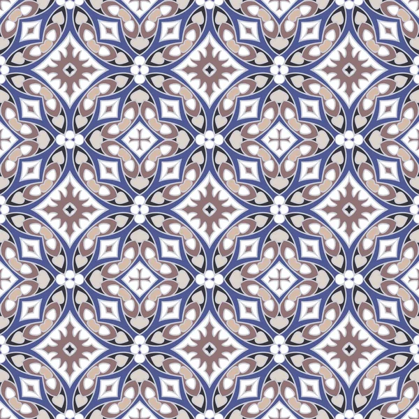 Sömlös symmetriska mönster — Stock vektor