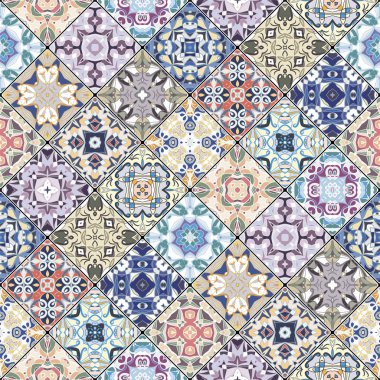 Patchwork soyut desenler