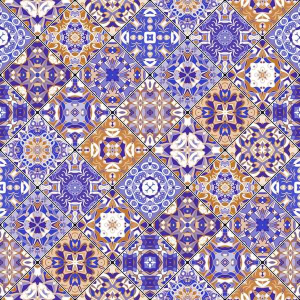 Orange und blaue abstrakte Muster — Stockvektor