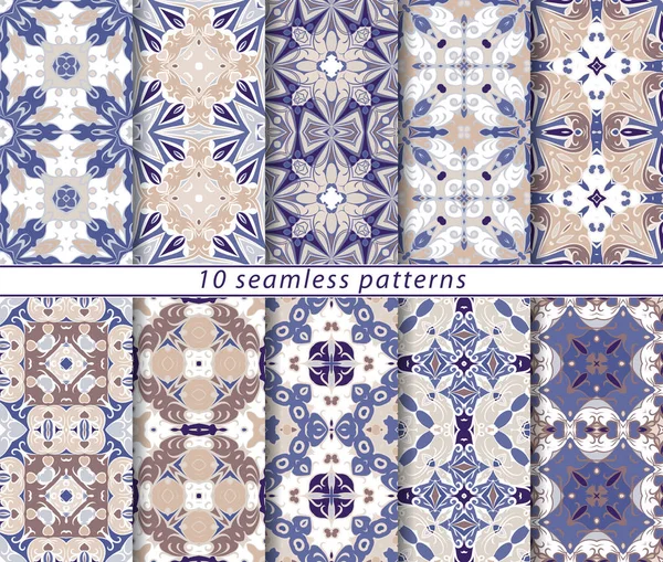 On kesintisiz soyut desen seti.