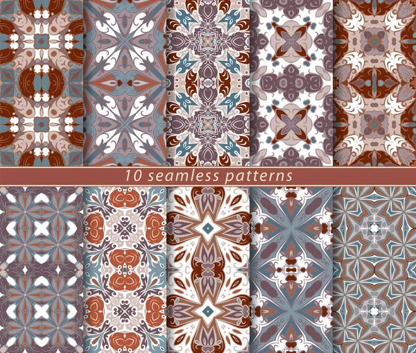 On kesintisiz soyut desen seti.