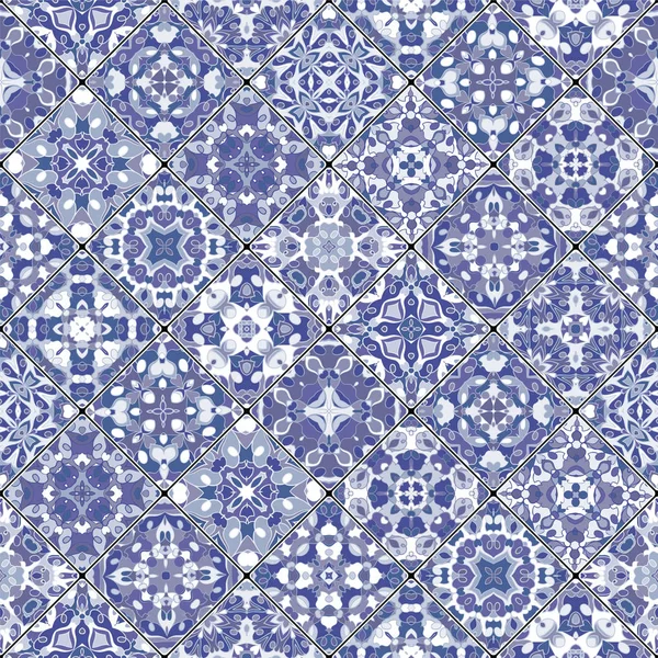 Seamless mönster av fyrkantiga mosaik — Stock vektor