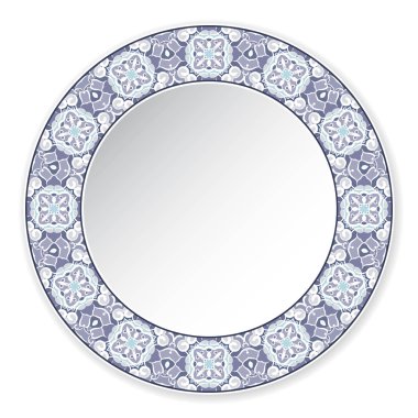 dairesel desenli dekoratif tabak