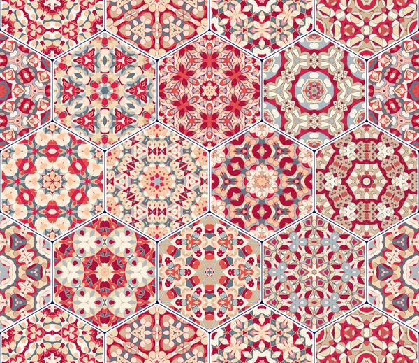 Vektör altıgen şekillerinin ayarla.