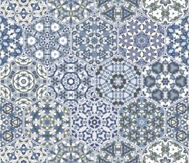 Vektör altıgen şekillerinin ayarla.