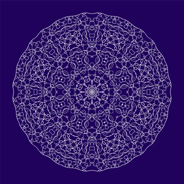 Yuvarlak dantel süs