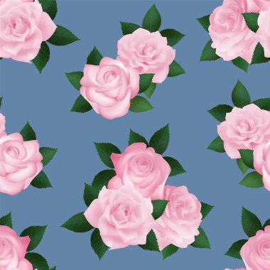 Güllerle kusursuz desen