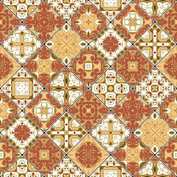Patrones abstractos en el conjunto de mosaico . — Archivo Imágenes Vectoriales
