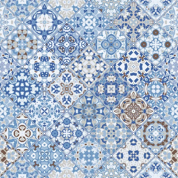 Abstraktní vzory v sadě mozaika. — Stockový vektor