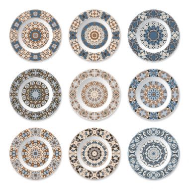 Dekoratif tabak seti