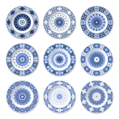 Dekoratif tabak seti