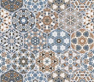 Vektör altıgen şekillerinin ayarla.