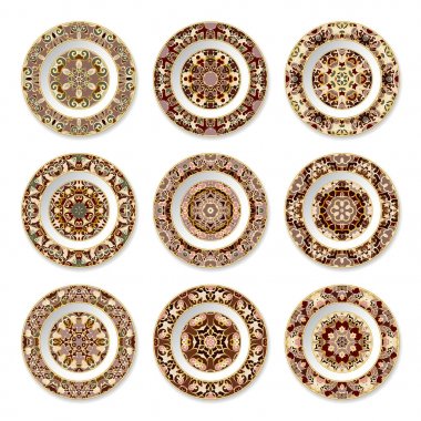 Dekoratif tabak seti