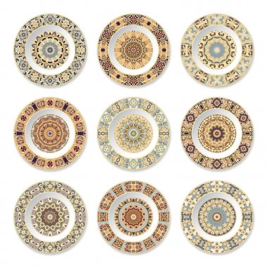 Dekoratif tabak seti