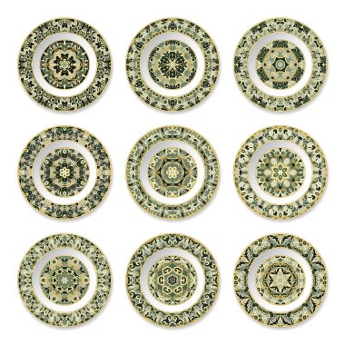 Dekoratif tabak seti