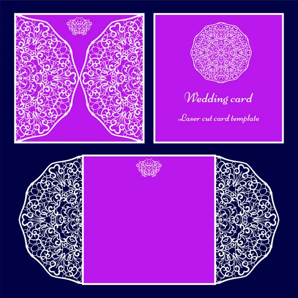 Laser cut card template Stock Vector Image by